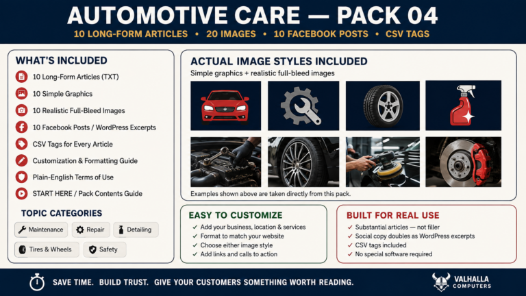 Automotive Care – Ready Pack 04
