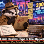 Something Stinks: 200+ AI Side Hustles You Can Start This Week? Apparently the Hard Part Comes After the Download Badger Detective Investigates AI Hustles