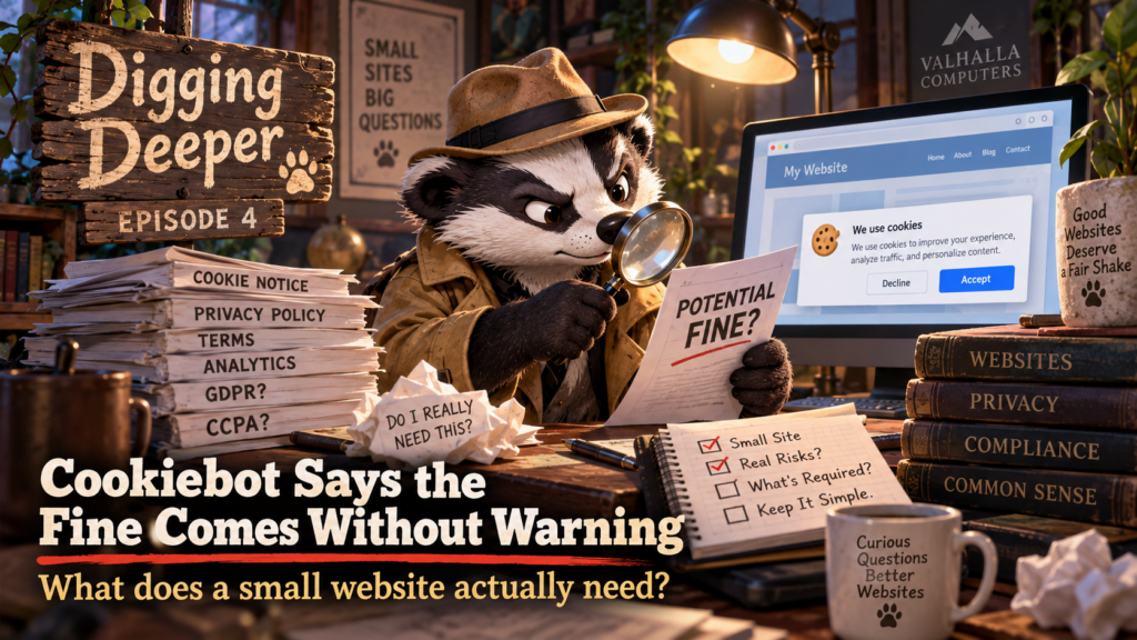 Badger Detective Investigates Cookie Compliance