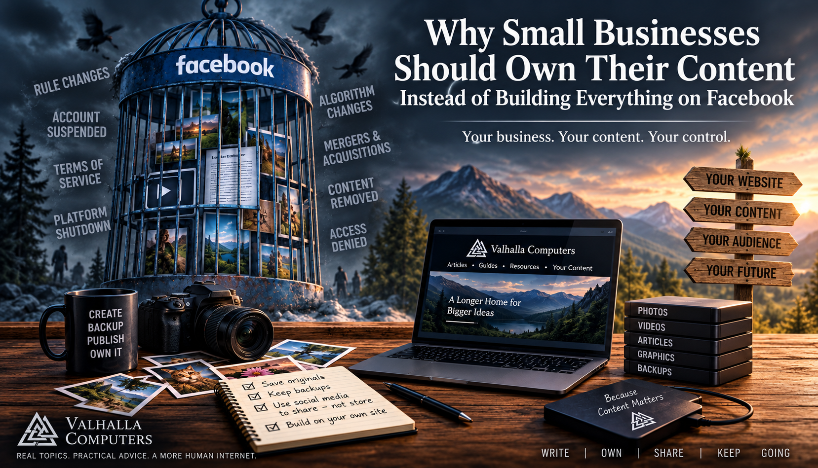 Why Small Businesses Should Own Their Content Instead of Building Everything on Facebook Content Ownership