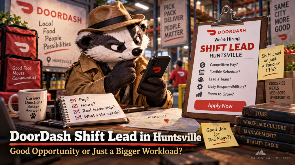 Detective Badger Investigates DoorDash Shift Lead