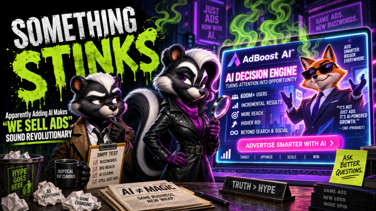 Something Stinks: Apparently Adding AI Makes “We Sell Ads” Sound Revolutionary