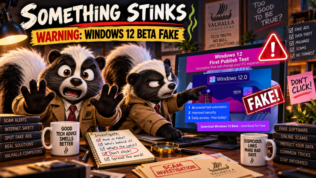 Something Stinks: Fake Windows 12 Ad