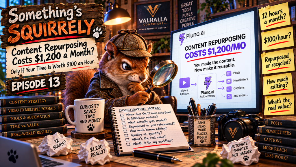 Squirrel Detective Content Repurposing Mystery