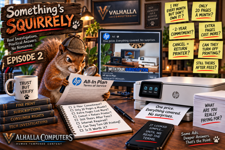 Something’s Squirrelly – Episode 2: The Printer You Pay For But Never Own
