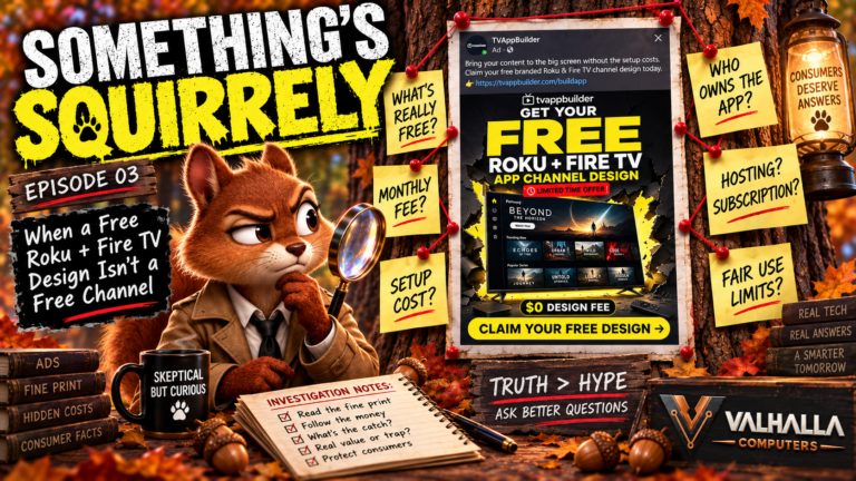 Something’s Squirrelly – Episode 03: When a Free Roku + Fire TV Design Isn’t a Free Channel