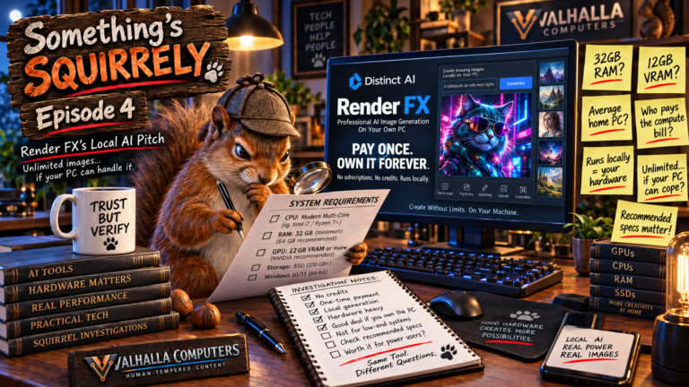 Something Squirrely — Episode 4: Unlimited AI Images for $99? Sure — If Your Computer Can Handle It