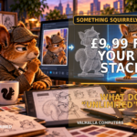 Detective squirrel inspecting a low-cost AI subscription bundle and questioning what unlimited access really means.